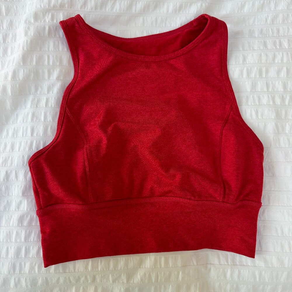 JoyLab Red High Neck Sports Bra Size Small